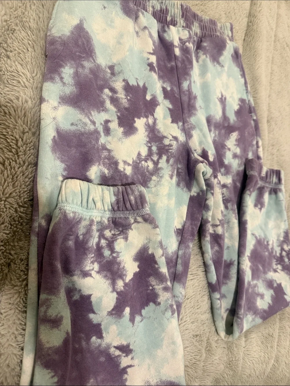 Target Kids Art Class Tie dye Matching Joggers and Sweatshirt Set Purple /Blue